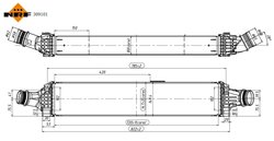 INTERCOOLER NRF 309101 - Compatibil cu AUDI