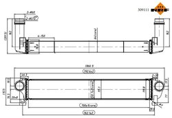 INTERCOOLER NRF 309111 - Compatibil cu JEEP