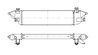 INTERCOOLER NRF 309113 - Compatibil cu FIAT, MITSUBISHI