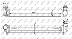 INTERCOOLER NRF 30916 - Compatibil cu RENAULT