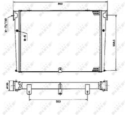 INTERCOOLER NRF 309345 - Compatibil cu MAN, NEOPLAN