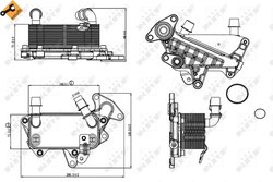 RADIATOR RACIRE ULEI CUTIE VITEZE AUTOMATA NRF 31264 - Compatibil cu SKODA, VW