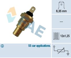 SENZOR TEMPERATURA LICHID RACIRE FAE 31580 - Compatibil cu INFINITI, NISSAN