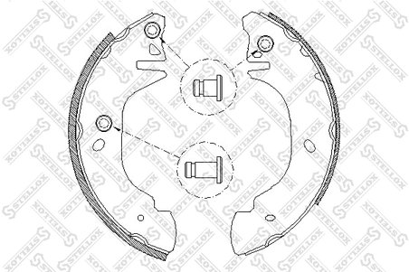 SET SABOTI FRANA STELLOX 316 100-SX - Compatibil cu FORD