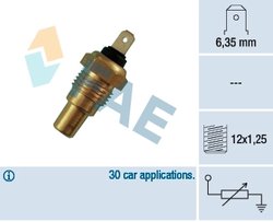 SENZOR TEMPERATURA LICHID RACIRE FAE 31680 - Compatibil cu NISSAN