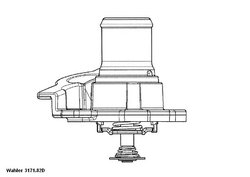 TERMOSTAT LICHID RACIRE WAHLER 3171.82D - Compatibil cu FIAT, IVECO
