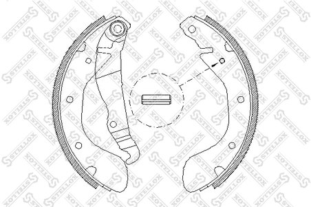 Set saboti frana Stellox 318 100-SX