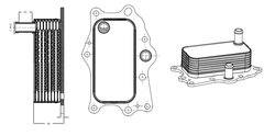 Radiator ulei / termoflot NRF 31818