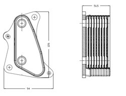 Radiator ulei / termoflot NRF 31823