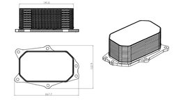 Radiator ulei / termoflot NRF 31825