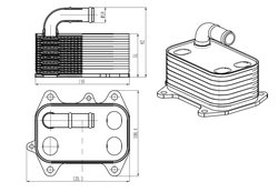 RADIATOR ULEI / TERMOFLOT NRF 31837 - Compatibil cu AUDI