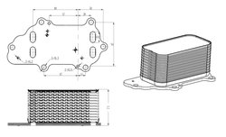 Radiator ulei / termoflot NRF 31848