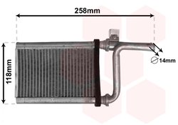 SCHIMBATOR CALDURA INCALZIRE HABITACLU VAN WEZEL 32006254 - Compatibil cu MITSUBISHI