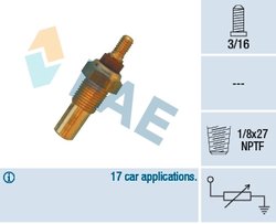 SENZOR TEMPERATURA LICHID RACIRE FAE 32020 - Compatibil cu FORD, MAZDA