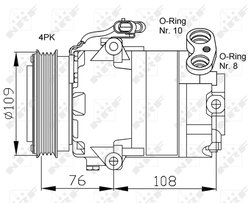 Compresor climatizare NRF 32081