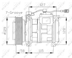 COMPRESOR CLIMATIZARE NRF 32094 - Compatibil cu JEEP