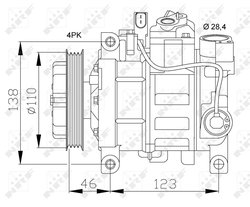 Compresor climatizare NRF 32105