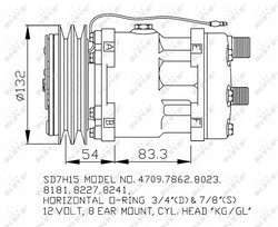 COMPRESOR CLIMATIZARE NRF 32131 - Compatibil cu DEUTZ-FAHR