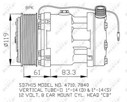COMPRESOR CLIMATIZARE NRF 32132 - Compatibil cu RENAULT