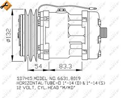 COMPRESOR CLIMATIZARE NRF 32138 - Piesa auto compatibila cu mai multe marci