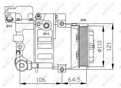 Compresor climatizare NRF 32175