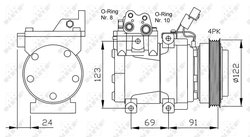 Compresor climatizare NRF 32205