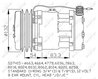 COMPRESOR CLIMATIZARE NRF 32238 - Compatibil cu DAF, SCANIA