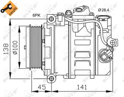 Compresor climatizare NRF 32256