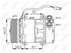 Compresor climatizare NRF 32278