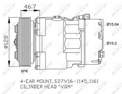 Compresor climatizare NRF 32489