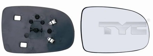 STICLA OGLINDA, OGLINDA RETROVIZOARE EXTERIOARA TYC 325-0025-1 - Compatibil cu OPEL