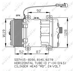 Compresor climatizare NRF 32702