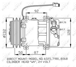 Compresor climatizare NRF 32704