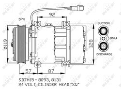Compresor climatizare NRF 32731