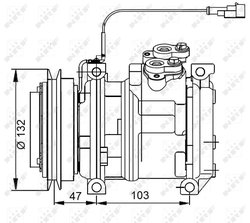 Compresor climatizare NRF 32823