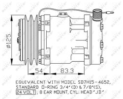COMPRESOR CLIMATIZARE NRF 32873 - Piesa auto compatibila cu mai multe marci
