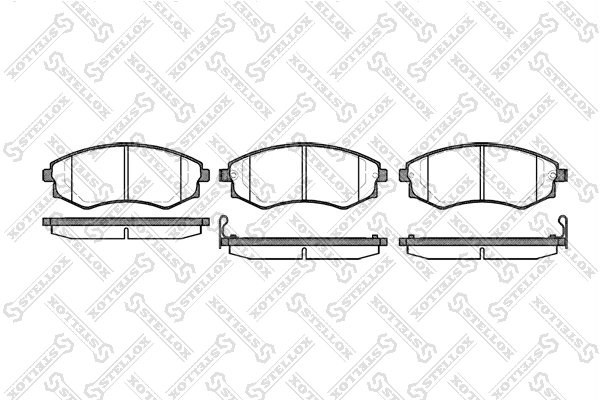 Set placute frana Stellox 329 012B-SX
