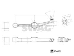 BRAT SUSPENSIE SWAG 33 10 3282 - Compatibil cu MERCEDES-BENZ