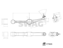BRAT SUSPENSIE SWAG 33 10 4237 - Compatibil cu MERCEDES-BENZ