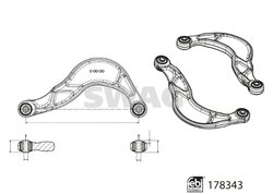 BRAT SUSPENSIE SWAG 33 10 4480 - Compatibil cu FORD