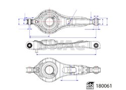 BRAT SUSPENSIE SWAG 33 10 6369 - Compatibil cu FORD, FORD USA