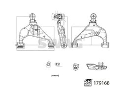 BRAT SUSPENSIE SWAG 33 10 6990 - Compatibil cu TOYOTA