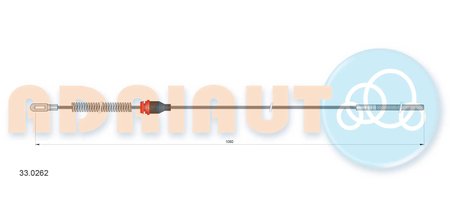 Cablu frana de mana Adriauto 33.0262