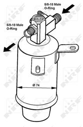 Uscator aer conditionat NRF 33018