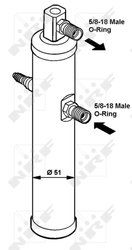 USCATOR AER CONDITIONAT NRF 33022 - Compatibil cu CITROEN