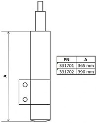 AMORTIZOR KYB 331701 - Compatibil cu MERCEDES-BENZ, VW