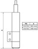 AMORTIZOR KYB 331701 - Compatibil cu MERCEDES-BENZ, VW