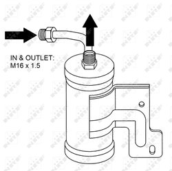 USCATOR AER CONDITIONAT NRF 33180 - Compatibil cu MAZDA