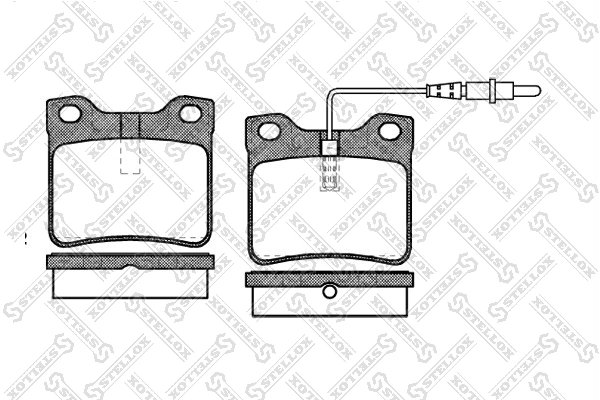 Set placute frana Stellox 332 022B-SX