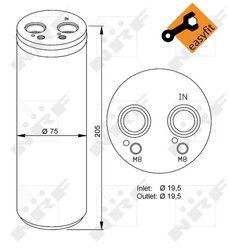 USCATOR AER CONDITIONAT NRF 33204 - Compatibil cu AUDI, SKODA, VW
